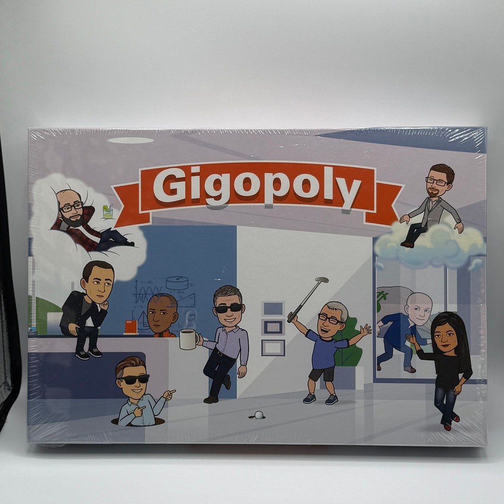 Gigopoly Board Game Late for the Sky Gigamon Corporate Theme New Sealed